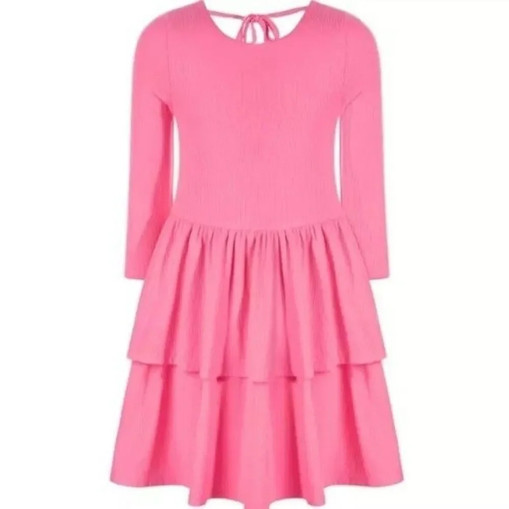 Epic Threads Big Girls Ribbed-Knit Tiered Ruffled Dress Sweetheart Size L